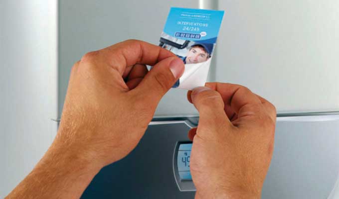 Sticker autocollant carte de visite - Éco-responsable et français
