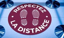 Autocollant antiderapant rond