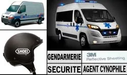 Autocollant autoreflechissant