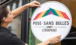 Autocollant pose Sans bulles