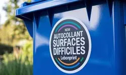 Autocollant surfaces difficiles