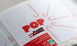 Etiquette papier 90g canne fibre recycle