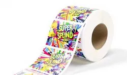 Etiquettes vinyle PP blanc