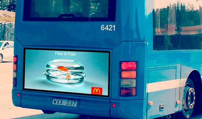 Affiche personnalisé publicitaire pour bus