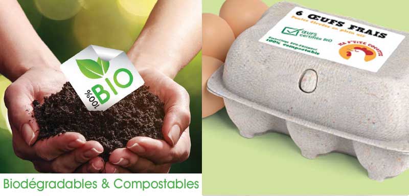 Imprimer vos étiquettes papier couché biodégradables et compostables