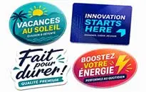 Stickers par forme sur mesure